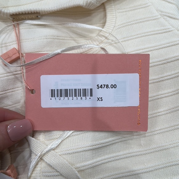 NWT Cult Gaia Fergie Knit Dress Off White XS - Picture 9 of 10